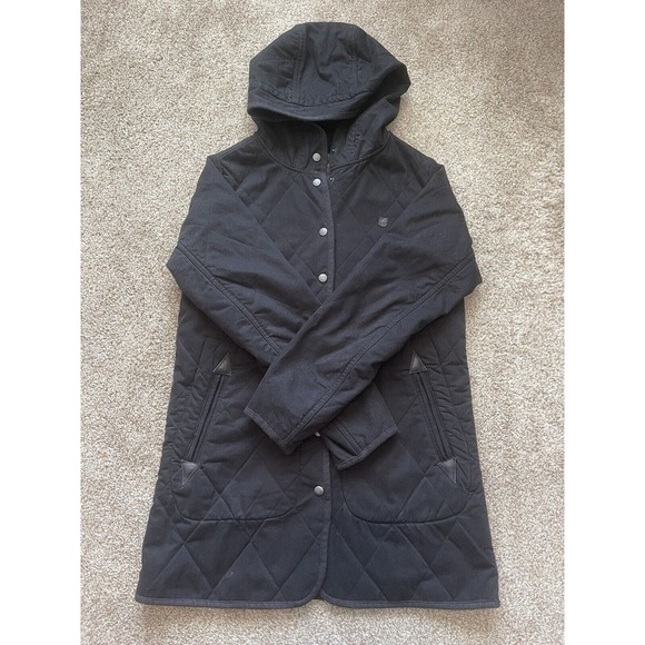 Burton Jackets & Blazers - Burton Coat Women’s Small Black Gemmi Jacket Water Resistant Hood Fleece Lined